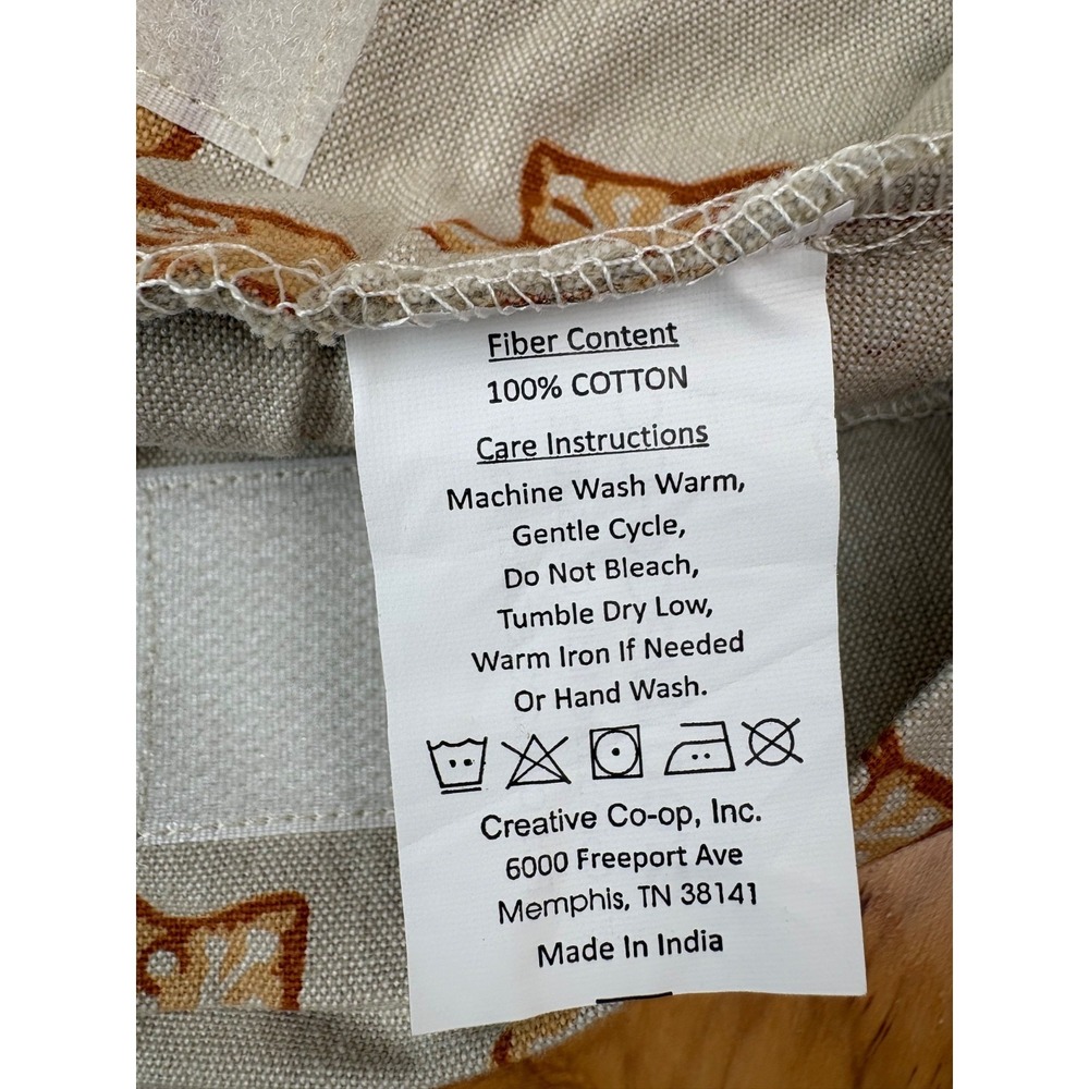 Cotton Child Apron with Gingerbread Print Chef Hat Hot‎ Mitt Set of 3 One Size - Picture 4 of 6